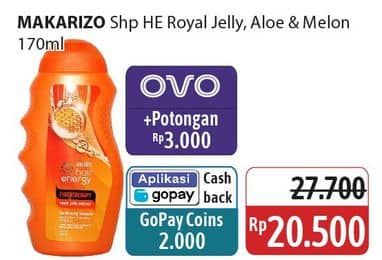 Promo Harga Makarizo Shampoo Royal Jelly, Aloe Melon 170 ml - Alfamidi