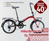 Promo Harga UNITED Folding Bike Stylo 20  - LotteMart