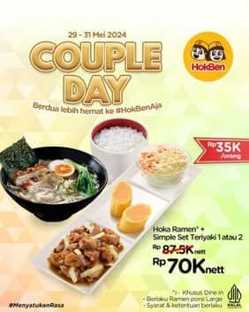 Promo Harga Couple Day  - HokBen