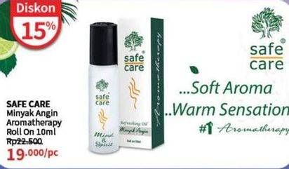 Promo Harga Safe Care Minyak Angin Aroma Therapy 10 ml - Guardian