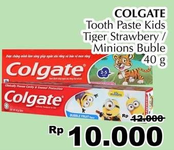 Promo Harga COLGATE Toothpaste Kids Tiger, Minion 40 gr - Giant