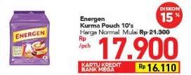 Promo Harga ENERGEN Cereal Instant Kurma per 10 sachet 30 gr - Carrefour