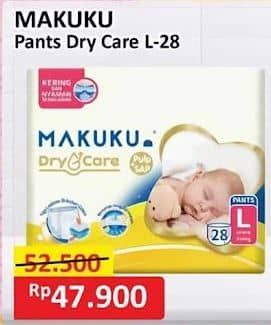 Promo Harga Makuku Dry & Care Celana L28 28 pcs - Alfamart