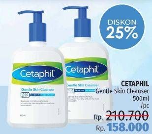 Promo Harga CETAPHIL Gentle Skin Cleanser 500 ml - LotteMart