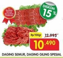 Promo Harga Daging Semur, Giling Spesial  - Superindo