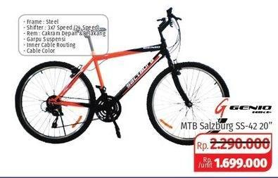 Promo Harga GENIO Mountain Bike MTB Salzburg SS-42 20 Inch  - Lotte Grosir