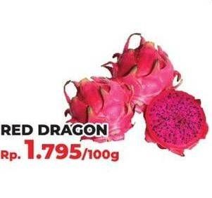 Promo Harga Buah Naga Merah per 100 gr - Yogya