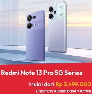 Promo Harga Xiaomi Redmi Note 13 Pro 5G  - Erafone