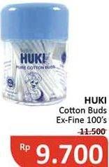 Promo Harga HUKI Cotton Buds Extra Fine 100 pcs - Alfamidi