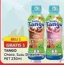 Promo Harga Tango Susu Sapi Segar Italian Chocolate, Dreamy Strawberry 250 ml - Alfamart