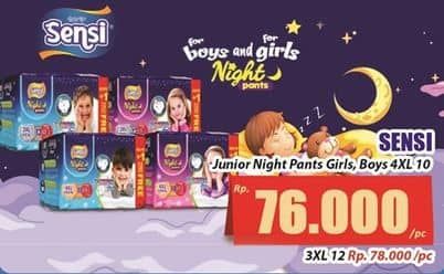 Promo Harga Sensi Night Pants Junior Size XXXXL11 11 pcs - Hari Hari