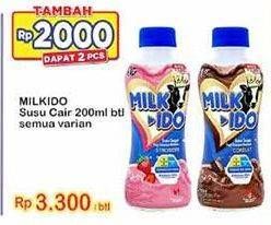 Promo Harga Milk Ido Susu Segar All Variants 200 ml - Indomaret
