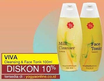 Promo Harga VIVA Milk Cleanser / Face Tonic 100 ml - Yogya