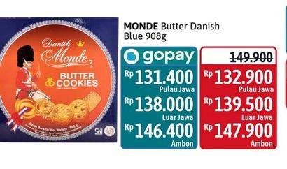 Promo Harga Monde Butter Cookies 908 gr - Alfamidi