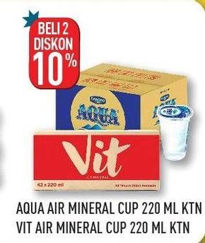 Promo Harga AQUA/VIT Air Mineral  - Hypermart