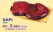 Promo Harga Beef Liver (Hati Sapi) per 100 gr - Yogya