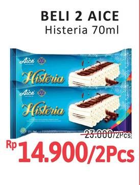 Promo Harga Aice Ice Cream Histeria Vanila 70 ml - Alfamidi