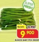 Promo Harga Buncis Baby per 250 gr - Superindo