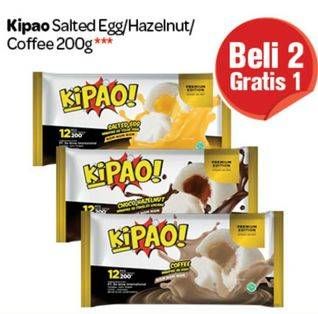 Promo Harga KIPAO Bakpao Salteg Egg, Hazelnut, Coffee 200 gr - Carrefour