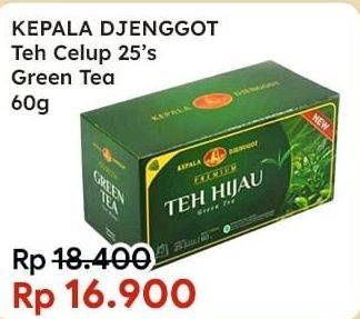 Promo Harga Kepala Djenggot Teh Celup Green Tea Premium 60 gr - Indomaret
