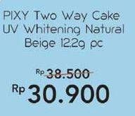 Promo Harga PIXY UV Whitening Two Way Cake Natural Beige 12 gr - Indomaret