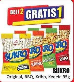 Promo Harga Dua Kelinci Kacang Sukro BBQ, Kedele, Original, Kribo 100 gr - Hari Hari
