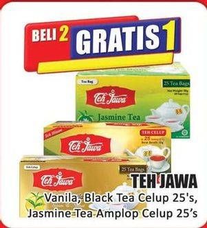 Promo Harga Teh Jawa Teh Celup Vanilla, Black Tea, Jasmine Tea Dengan Amplop per 25 pcs 2 gr - Hari Hari