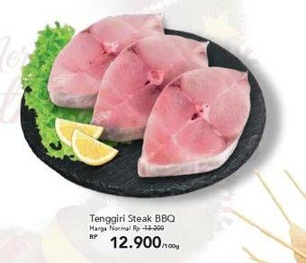 Promo Harga Tenggiri Steak per 100 gr - Carrefour