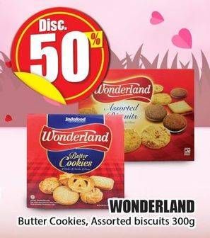 Promo Harga WONDERLAND Assorted Biscuit/ Butter Cookies 300 gr - Hari Hari