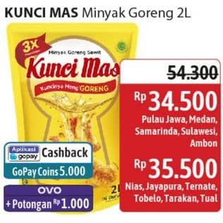 Promo Harga Kunci Mas Minyak Goreng 2000 ml - Alfamidi