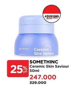 Promo Harga Somethinc Ceramic Skin Saviour Moisturizer Gel 50 ml - Watsons
