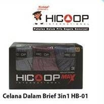 Promo Harga HICOOP Celana Dalam Pria Brief 3in1 HB-01  - Hari Hari
