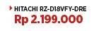 Promo Harga Hitachi RZ-D18VFY | Rice Cooker Microcomputer Auto Recipe 1.8L 1800 ml - COURTS