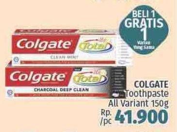 Promo Harga COLGATE Toothpaste Charcoal Deep Clean Gel All Variants 150 gr - LotteMart
