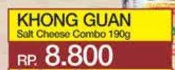 Promo Harga KHONG GUAN Saltcheese Combo 190 gr - Yogya