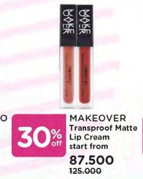 Promo Harga MAKE OVER Powerstay Transferproof Matte Lip Cream 7 gr - Watsons