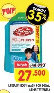 Promo Harga Lifebuoy Body Wash 825 ml - Superindo