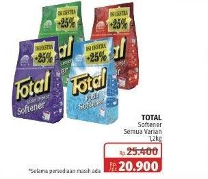 Promo Harga TOTAL Detergent Softener All Variants 1200 gr - Lotte Grosir