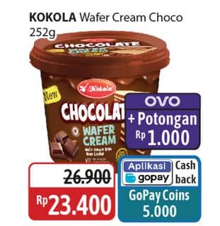 Promo Harga Kokola Wafer Cream Chocolate 252 gr - Alfamidi