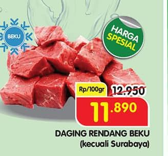 Promo Harga Daging Rendang Sapi per 100 gr - Superindo