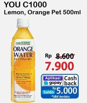 Promo Harga You C1000 Isotonic Drink Lemon Water, Orange Water 500 ml - Alfamart