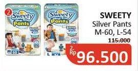 Promo Harga Sweety Silver Pants L54, M60 54 pcs - Alfamidi