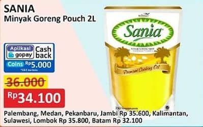 Promo Harga Sania Minyak Goreng 2000 ml - Alfamart