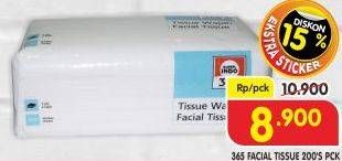 Promo Harga 365 Facial Tissue 200 sheet - Superindo