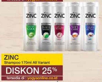 Promo Harga ZINC Shampoo All Variants 170 ml - Yogya