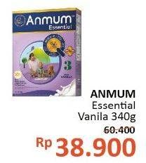 Promo Harga Anmum Essential 3 Vanilla 340 gr - Alfamidi