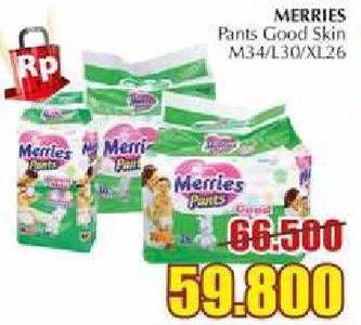 Promo Harga MERRIES Pants Good Skin M34, L30, XL26  - Giant