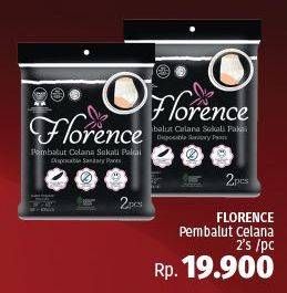 Promo Harga Florence Pembalut Celana 2 pcs - LotteMart