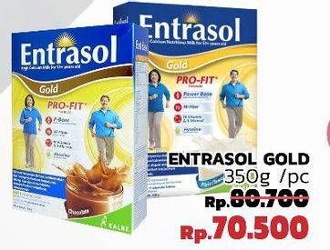 Promo Harga ENTRASOL Gold Susu Bubuk 370 gr - LotteMart