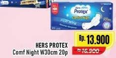 Promo Harga Hers Protex Comfort Night Wing 30cm 20 pcs - Alfamart